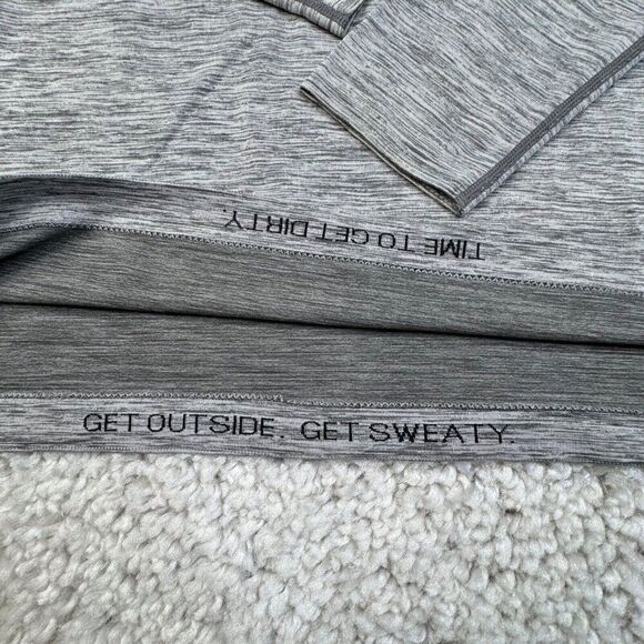 Lululemon Metal Vent 1/2 Zip Long Sleeve Shirt Gray - Picture 5 of 8